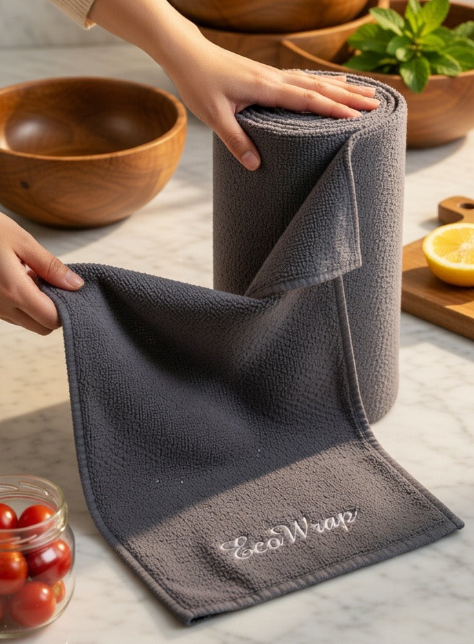 The Eco-Absorb Reusable Microfiber Roll